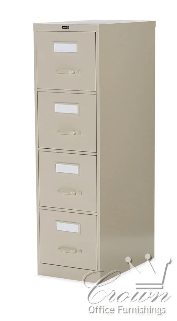 CST2500 vertical file cabinet — 4 drawers, three-quarter view