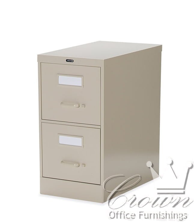 CST2500 vertical file cabinet — 2 drawers, three-quarter view
