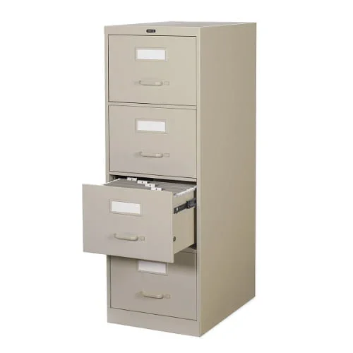 CST2500 vertical file cabinet — 4 drawers with one drawer open