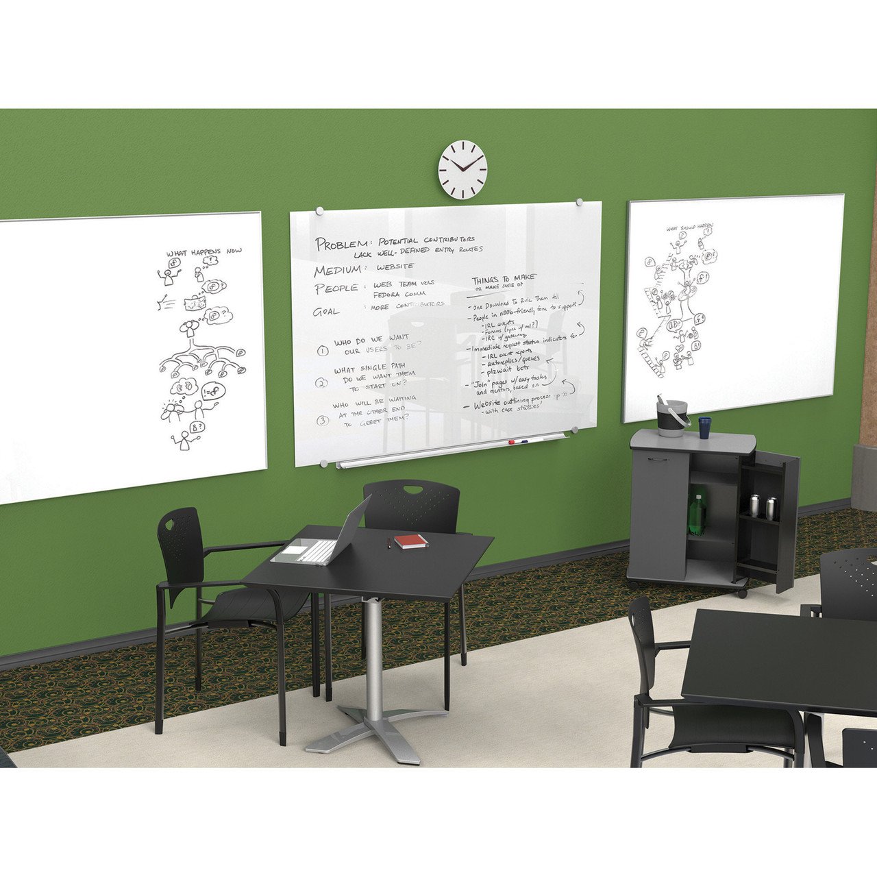CSL-2 Magnetic Glass White Board — view 7