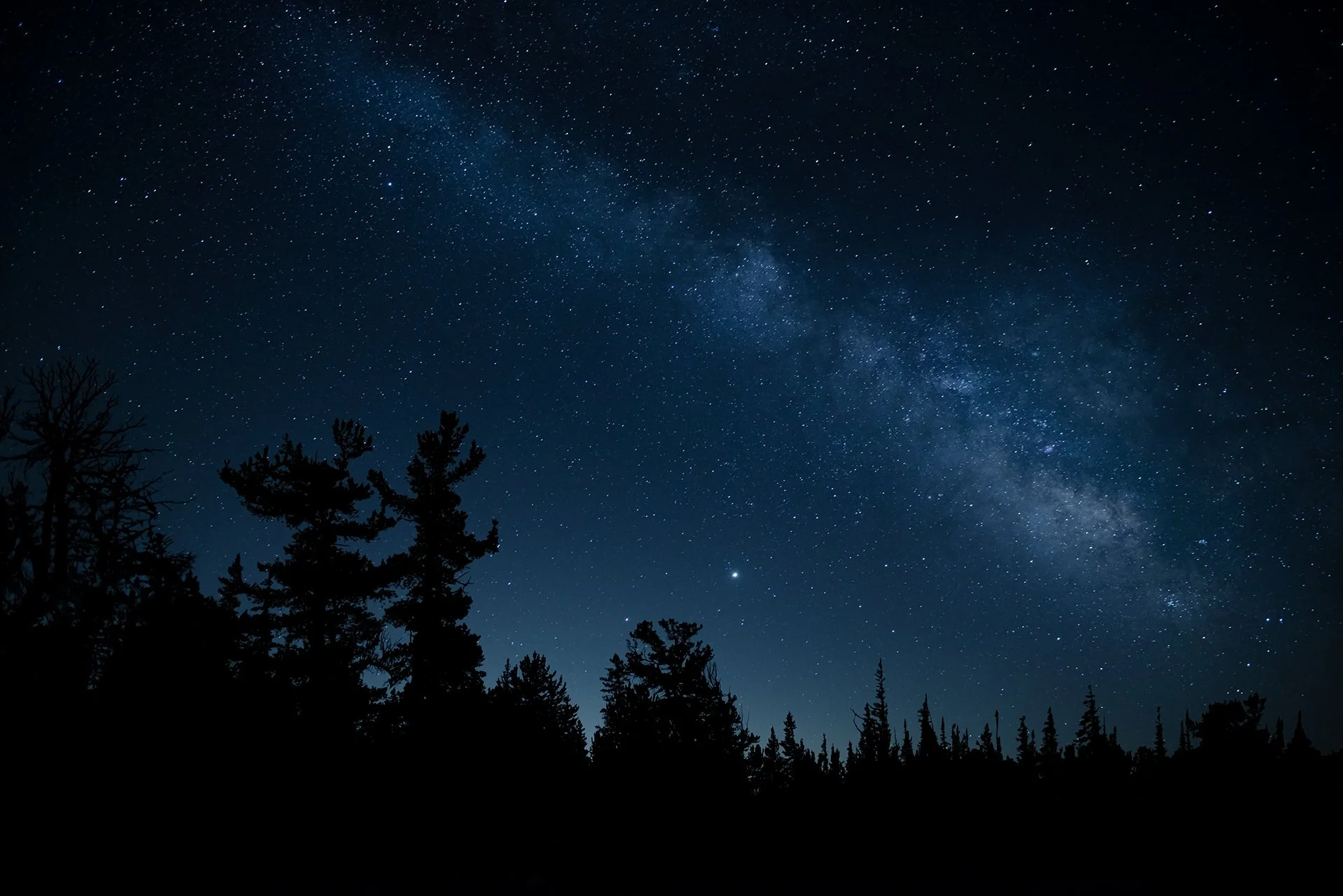The galactic core of the Milky Way in Zion National Park