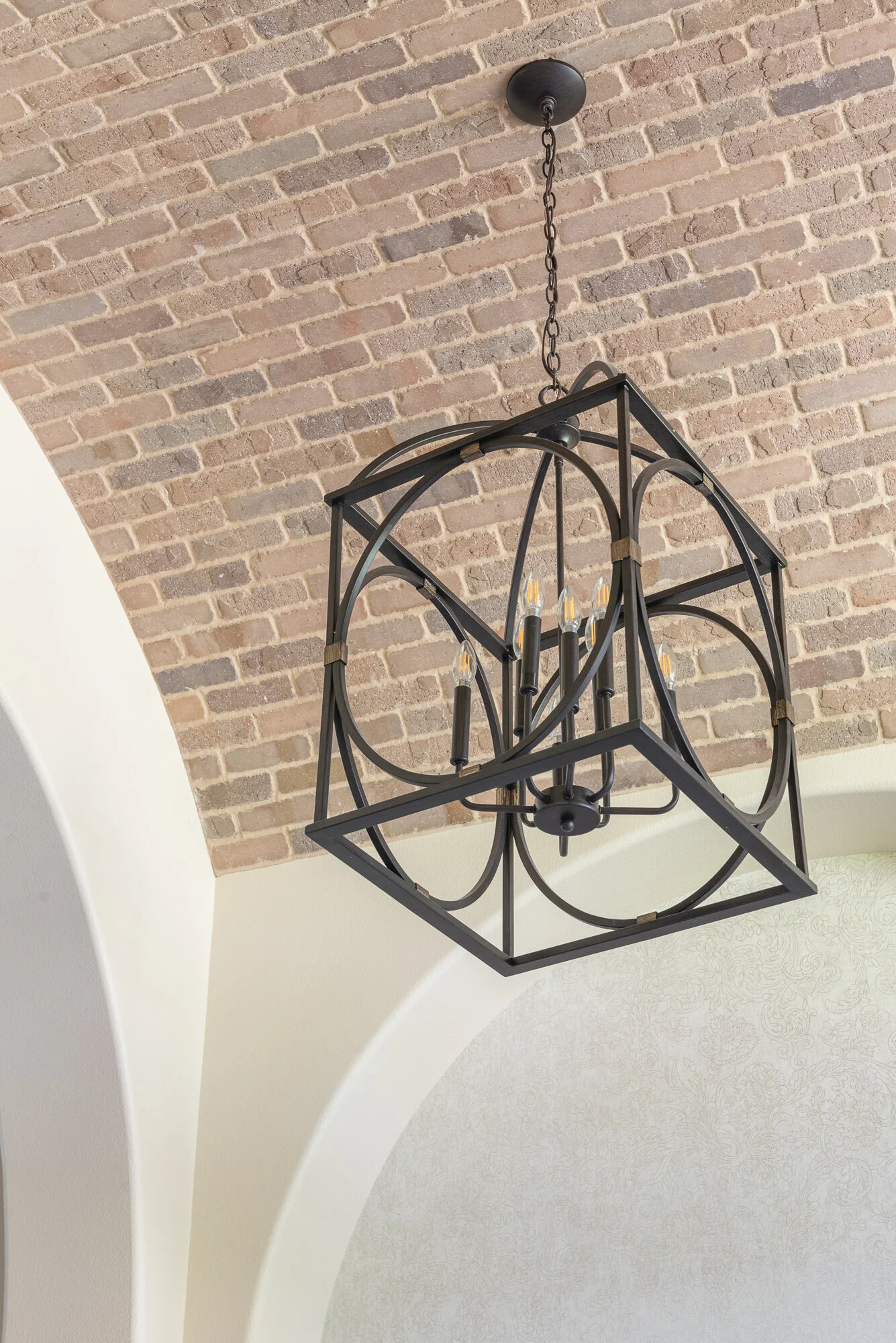Outside entrance chandelier
