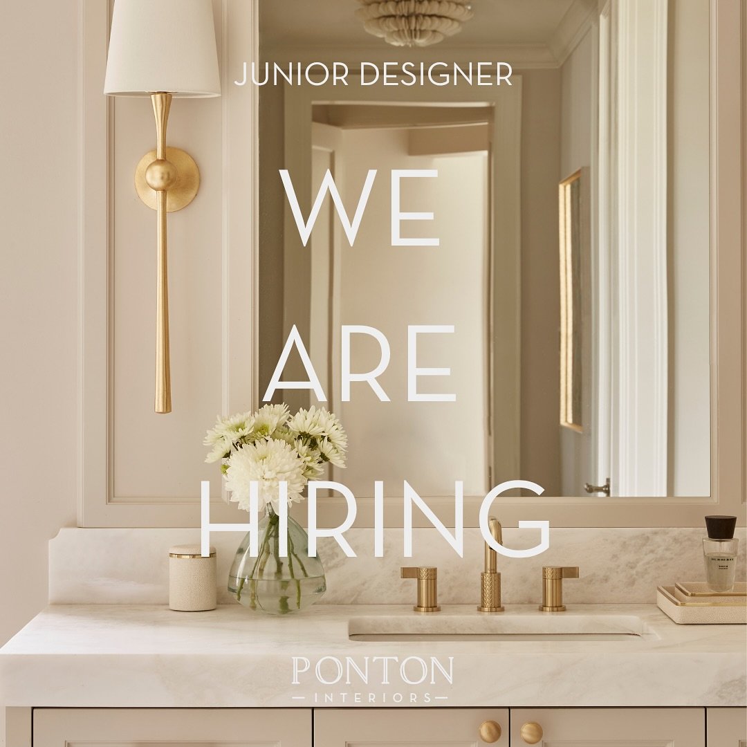 📢 We&rsquo;re Hiring! 📢
Ponton Interiors is expanding, and we&rsquo;re looking for talented individuals to join our team!

✨ Junior Designer
Help us craft bespoke interiors that tell unique stories. Collaborate on innovative residential and boutiqu