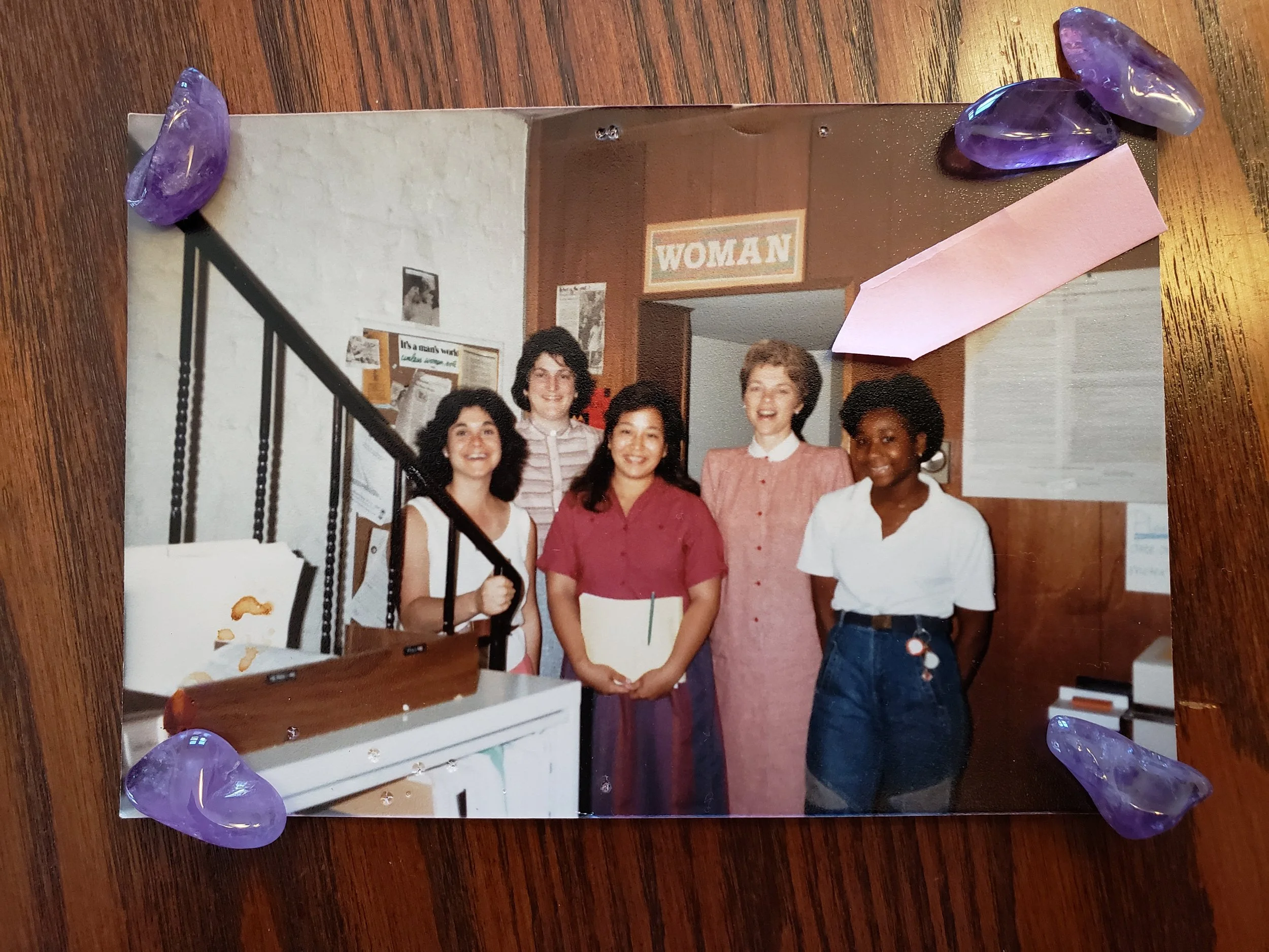 Vickie Leonard with Staff &amp; Interns