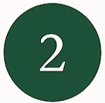 Green circular background with the number 2 in white.