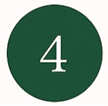 Green circle with the number 4 in white