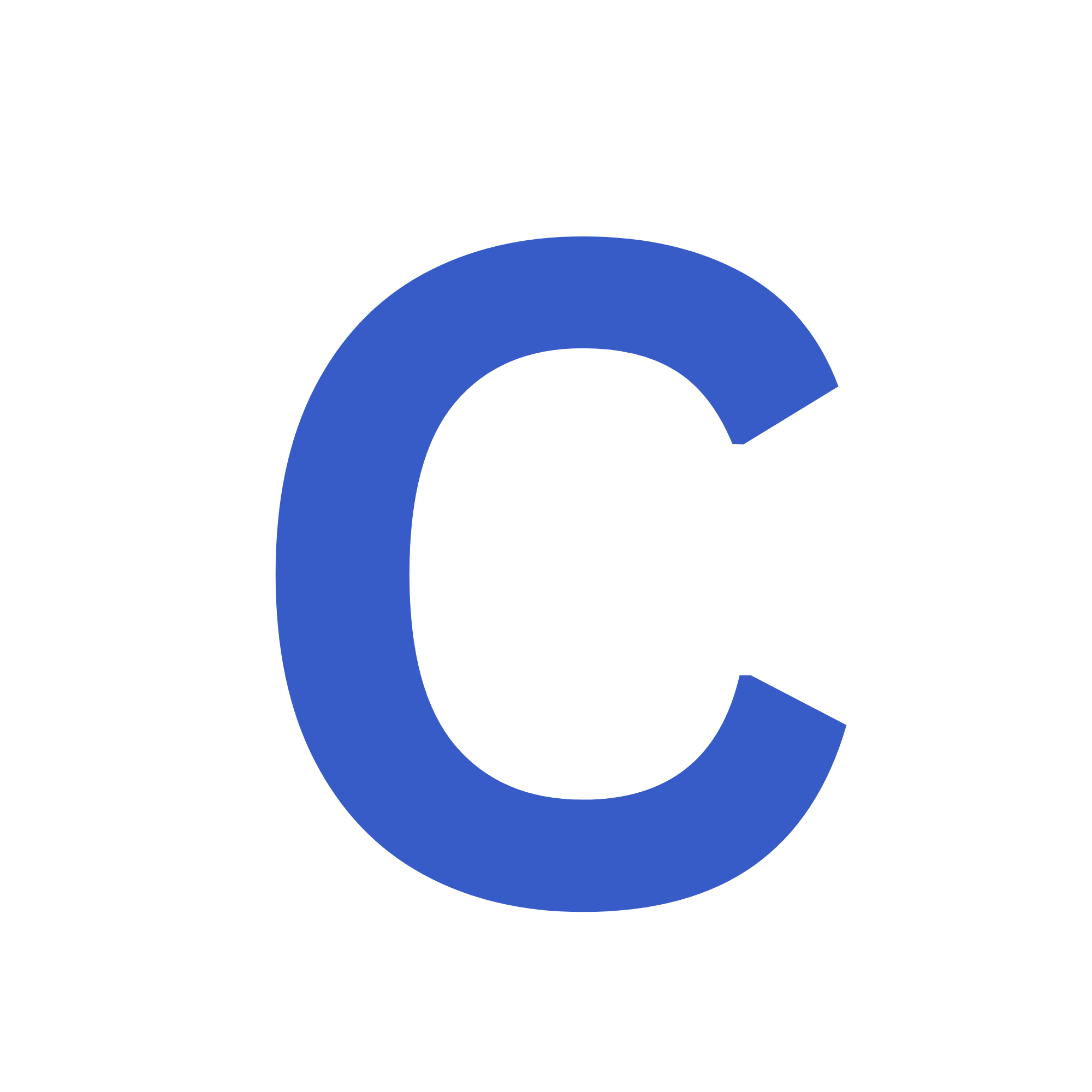 Blue Letter C