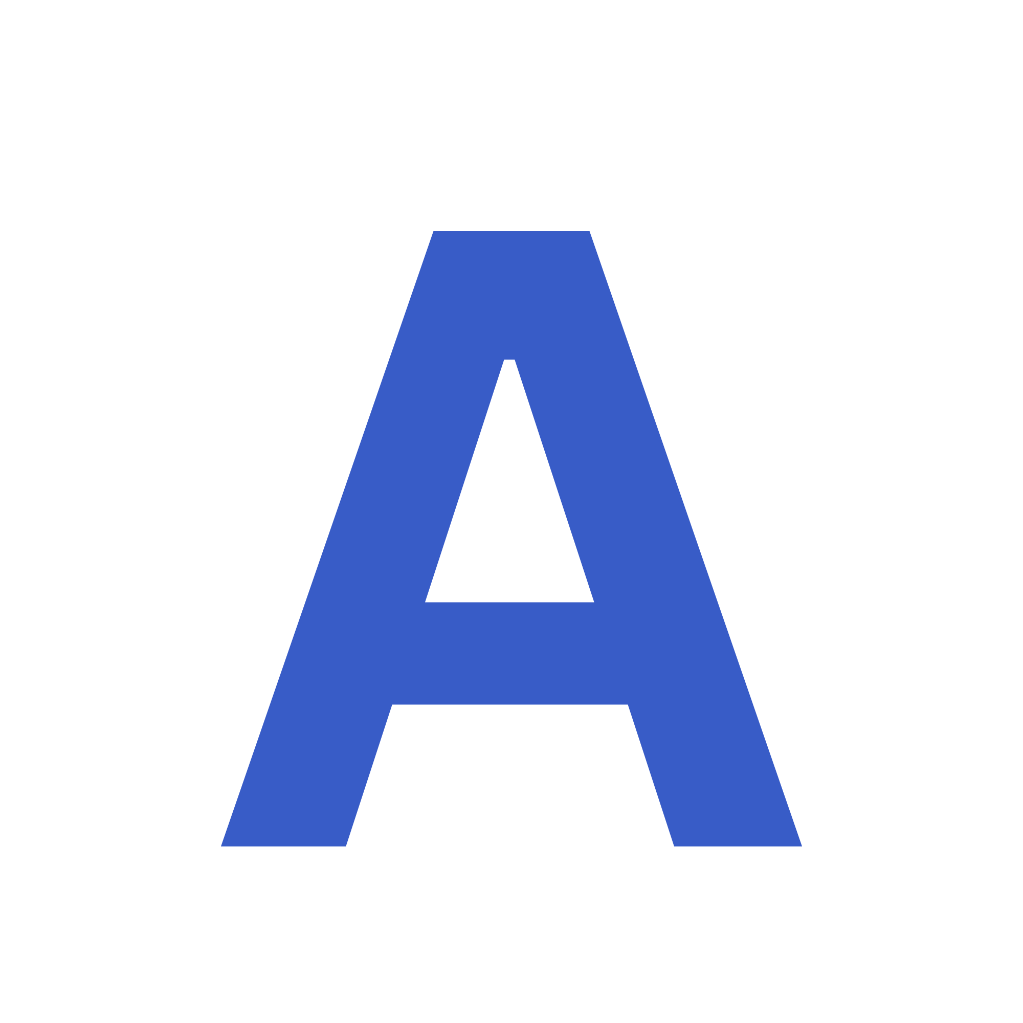 A Blue Letter A