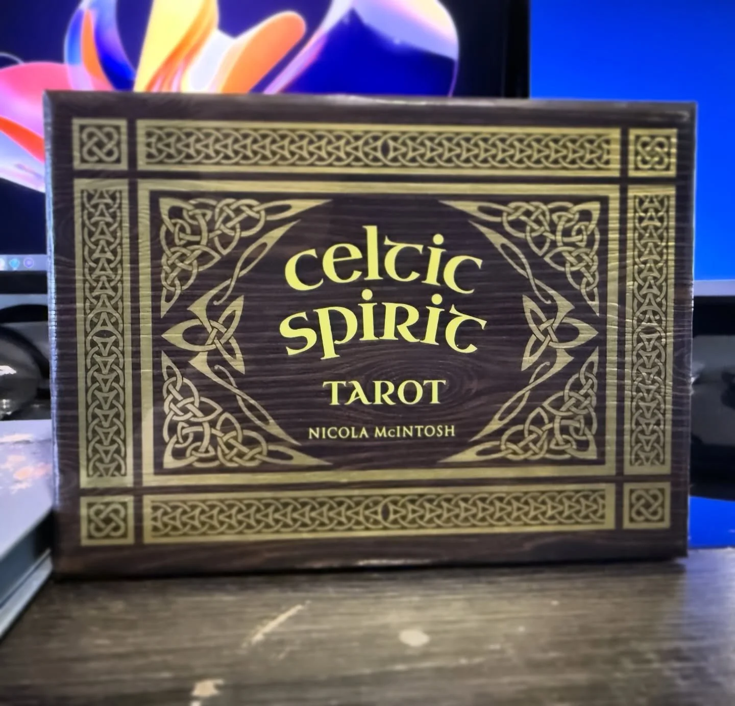 New tarot deck! I should have made an unboxing video for this deck. It is exceptional! This deck has a fifth suit to represent the element of the spirit. The box is cardboard &mdash; and lined with cloth! Inside it is a reading cloth, guidebook, plus