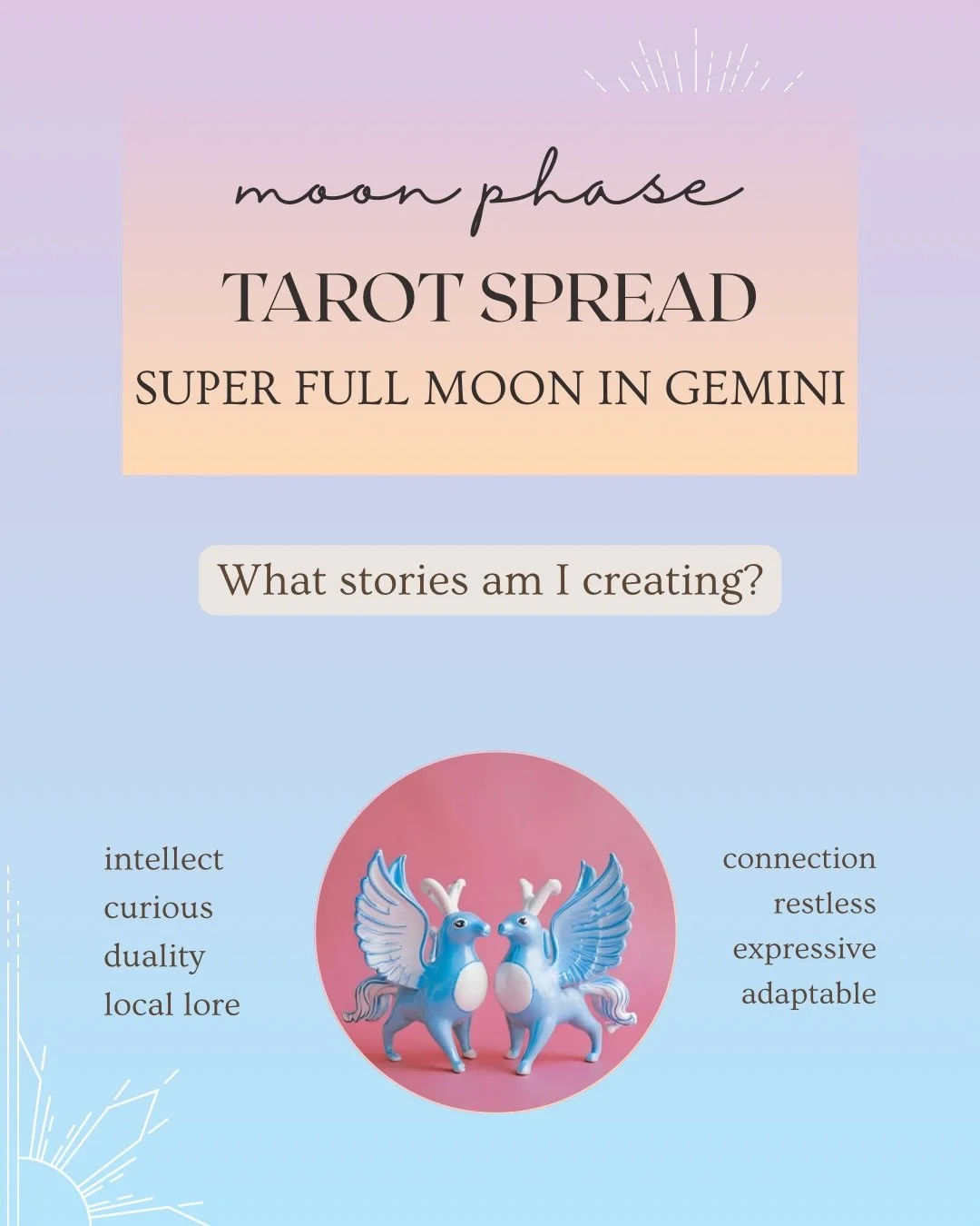 SUPER full moon in Gemini! Consider me to be your typical Gemini. With a stellium in Gemini in my fourth house of ancestry, family, local community, and home, maybe it&rsquo;s mostly in my apartment that I&rsquo;m Gemini core. Gemini is the eternal c
