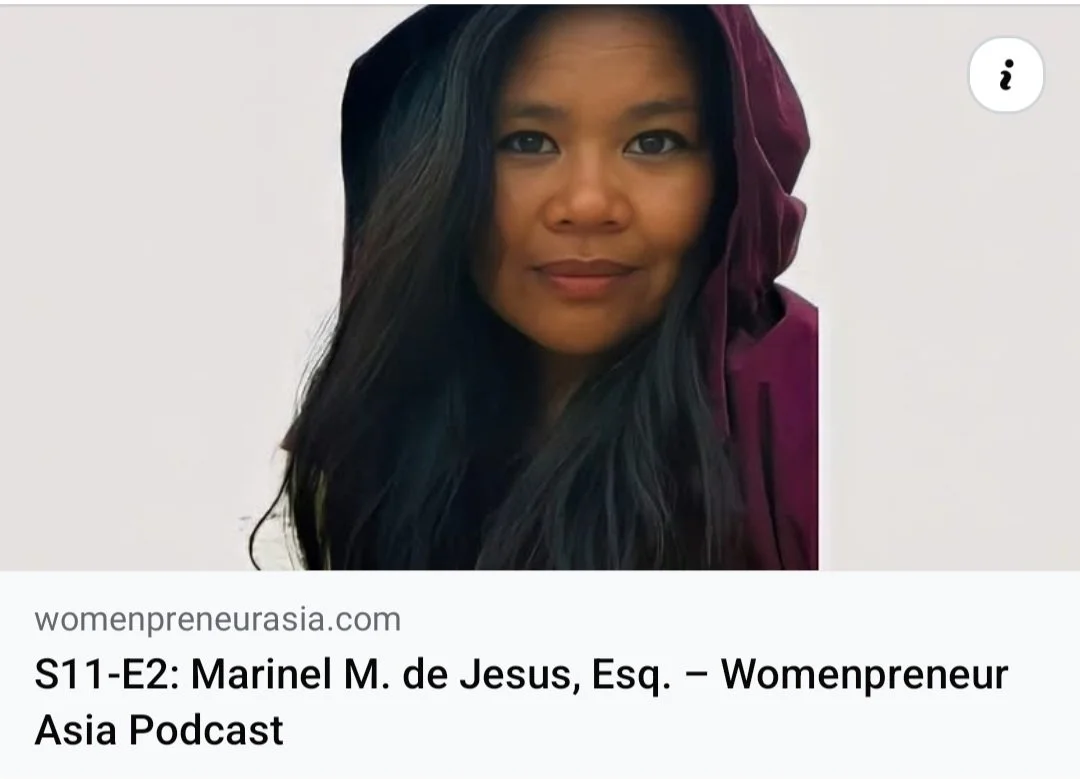 Featured on the Womenpreneur Asia podcast hosted by Krista Goon, Marinel de Jesus, the founder of The Porter Voice Collective shares the story behind building a movement rooted in advocacy, equity, and lived experience.

In this episode, she speaks a
