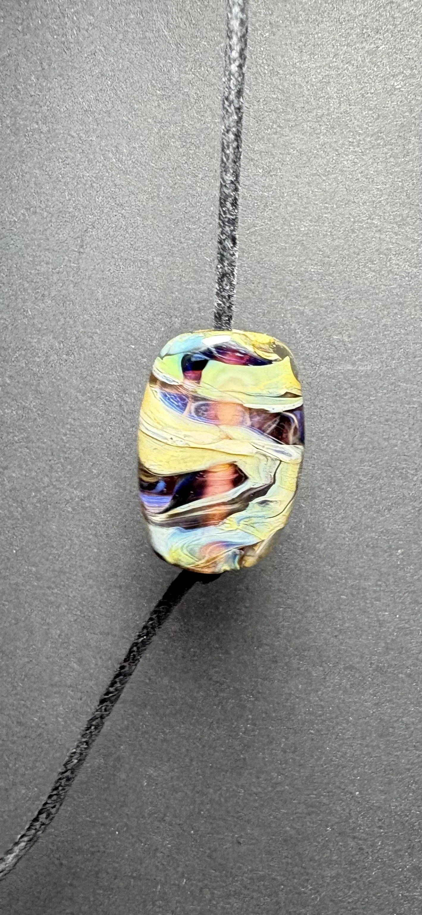 Double Helix Glass Pendant 134