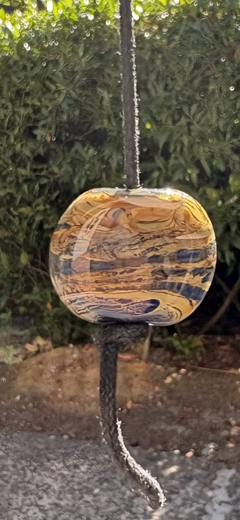 Double Helix Glass Pendant 60