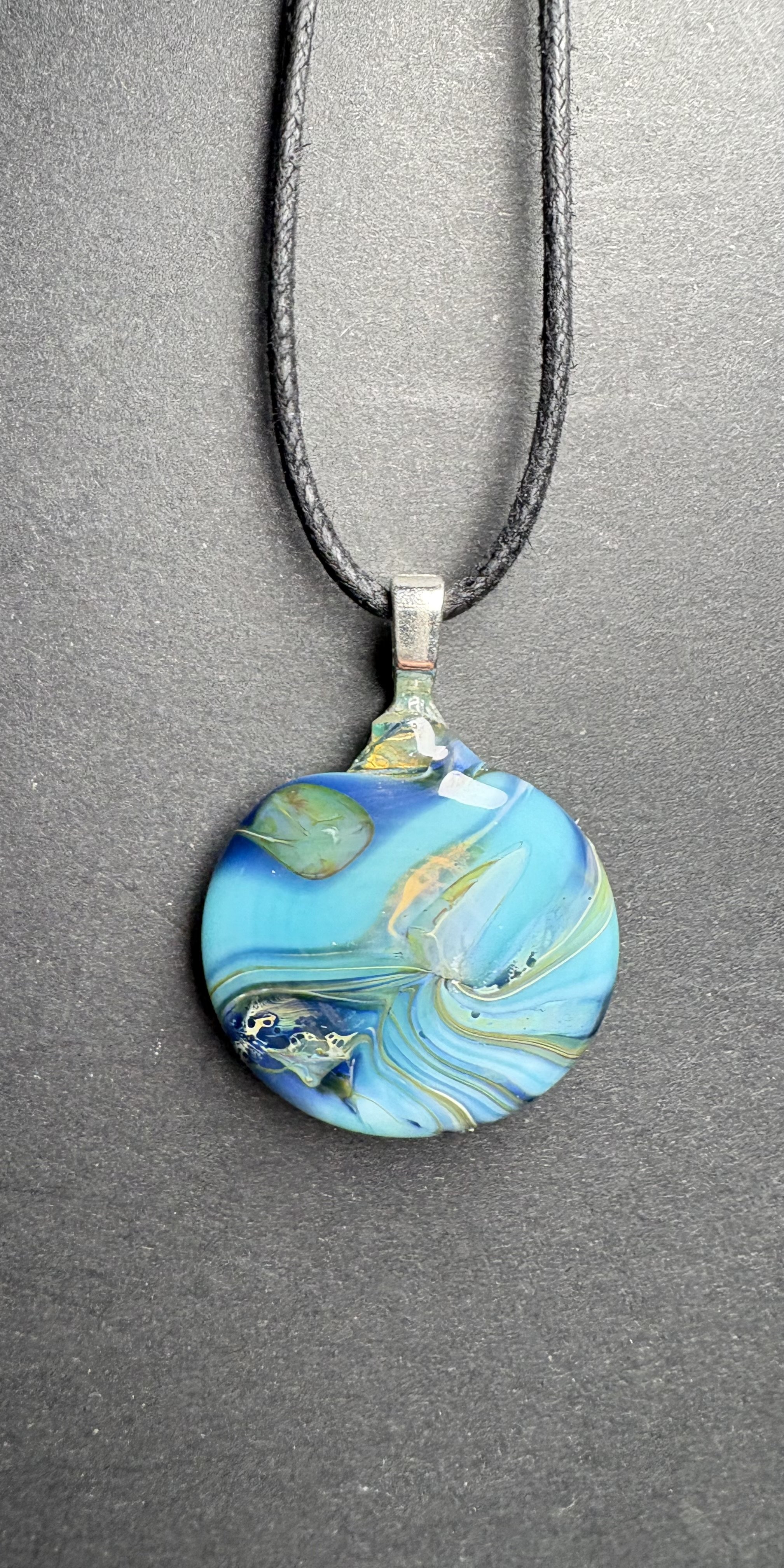 Double Helix Glass Pendant 131