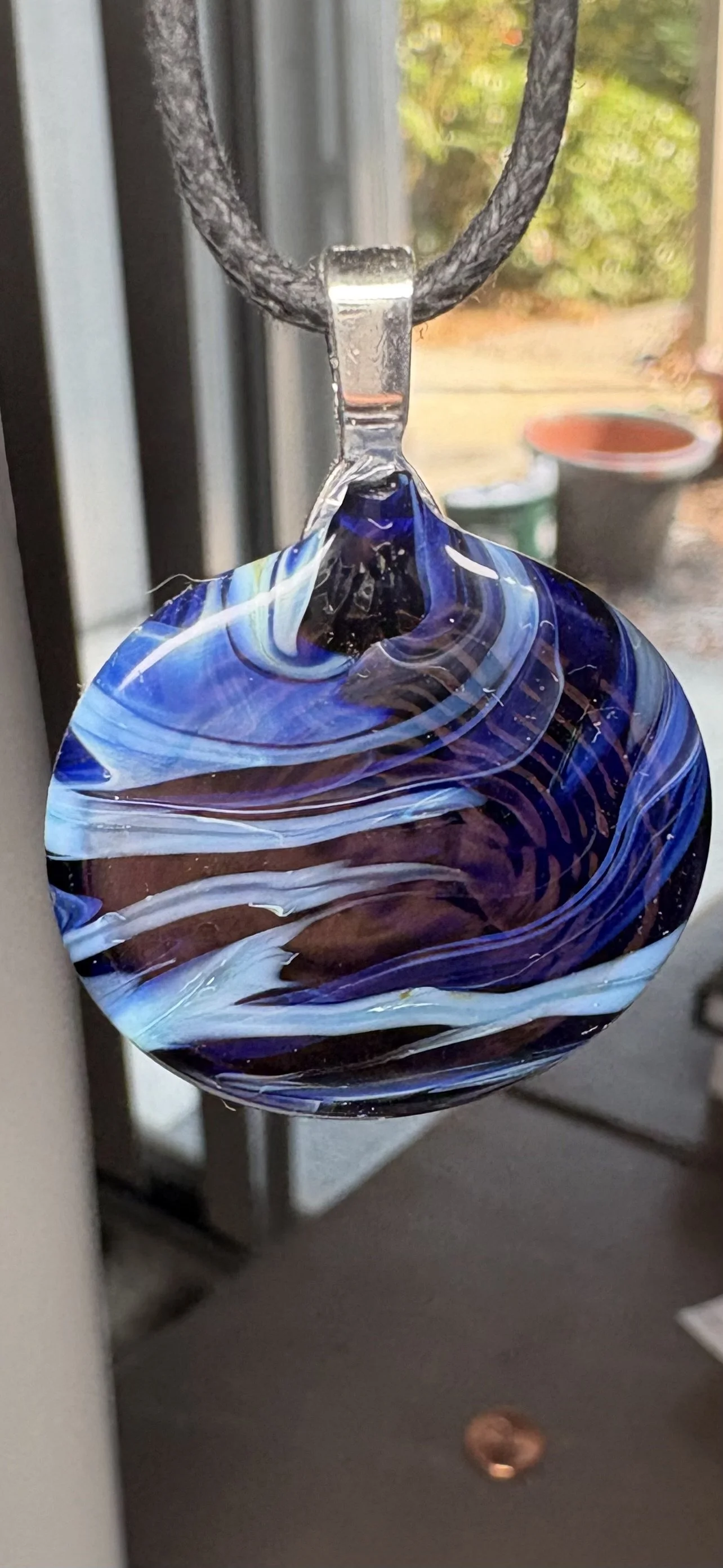 Multi Color Glass Pendant 89