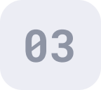 Gray rounded square with the number '03' in the center