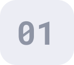 Gray rounded square with the number '01' in the center