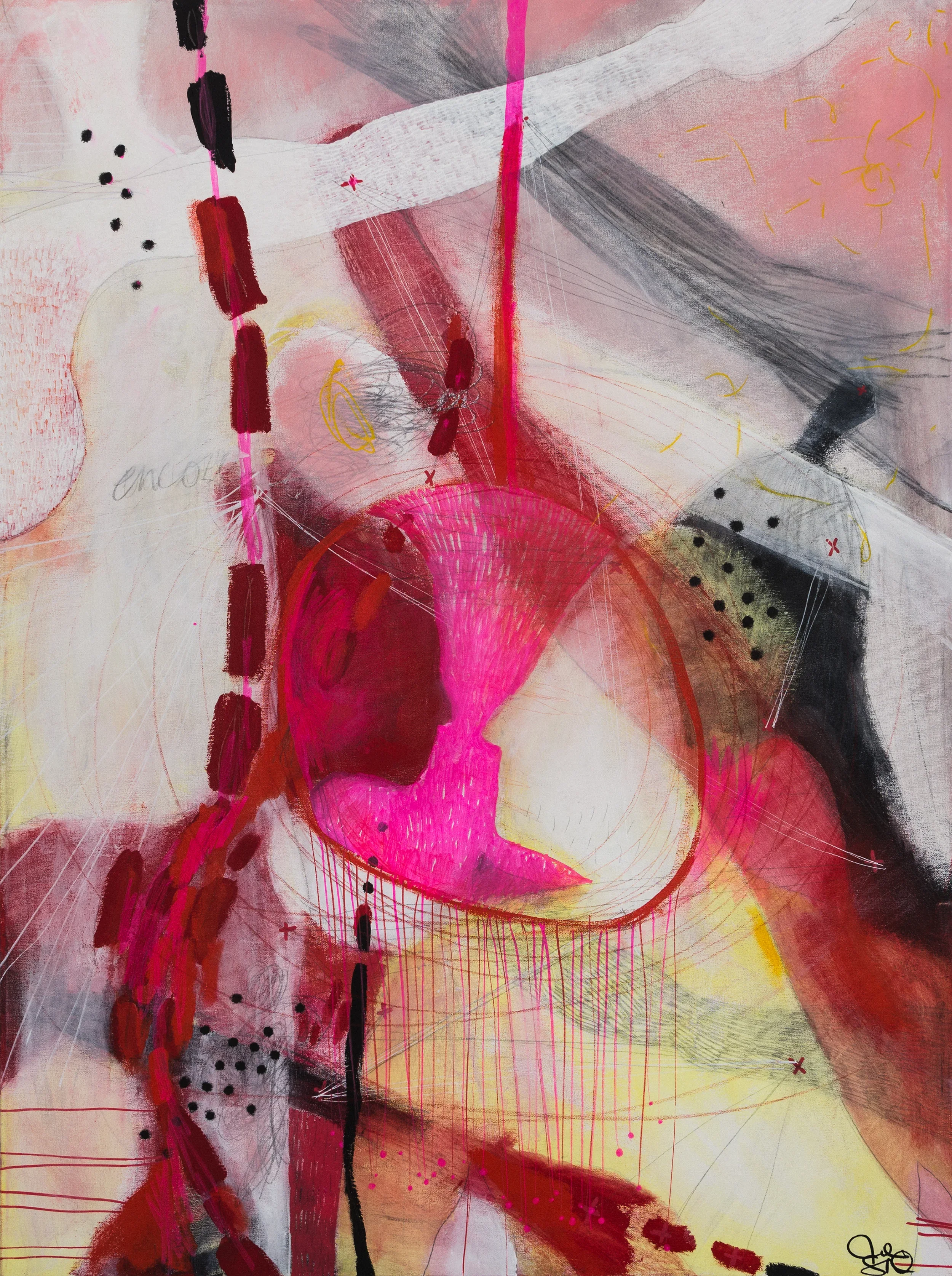 "Nous"   -  Médiums mixtes sur toile   -  30 x 40 pouces 