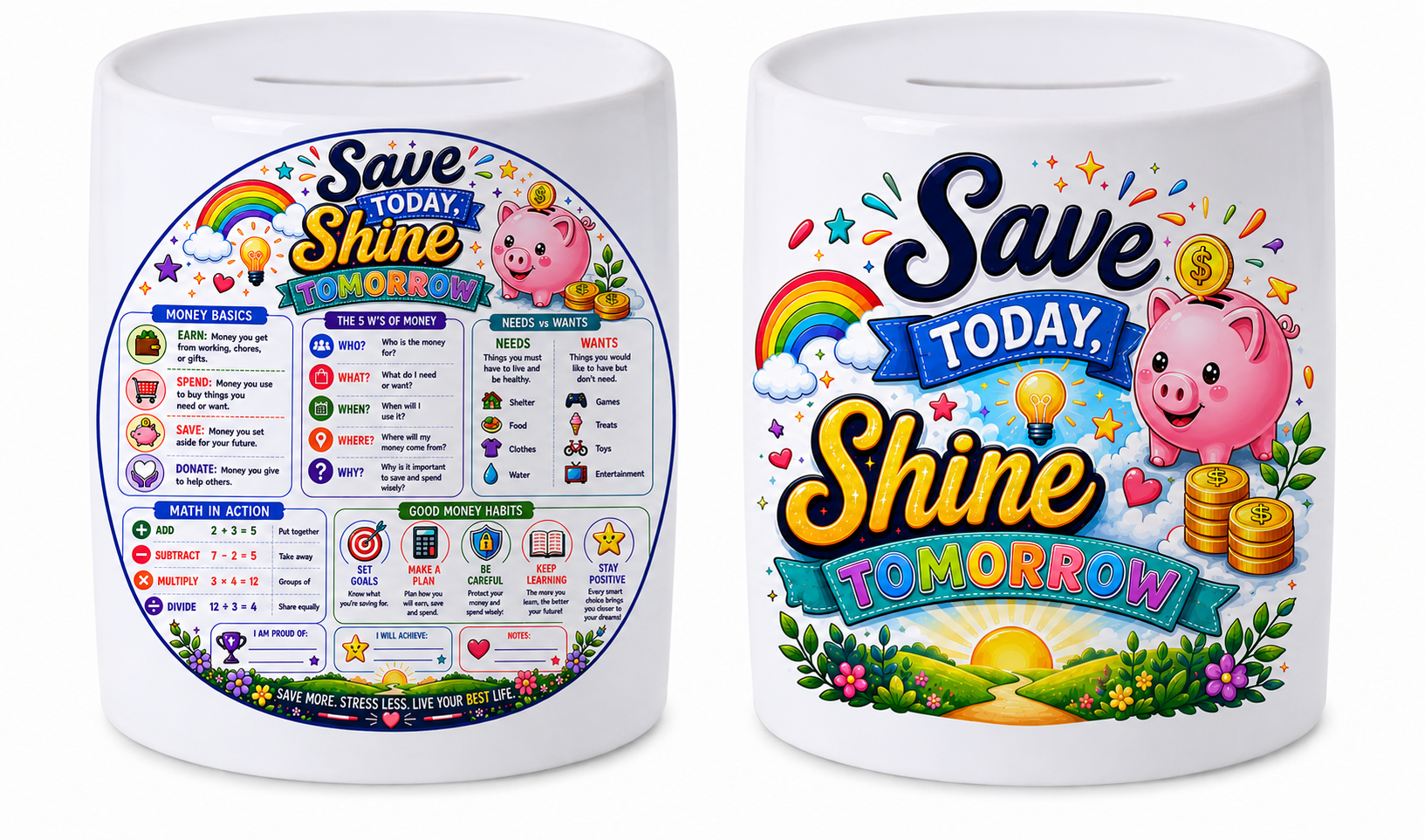 Save & Shine Piggy Bank Set