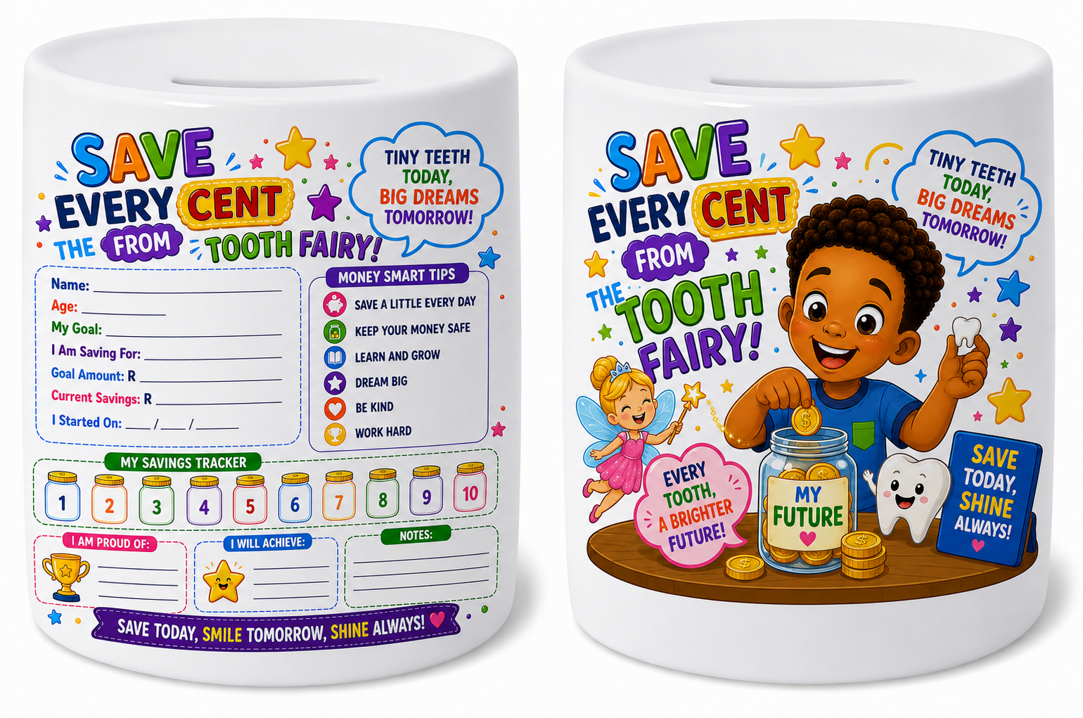 Tooth Fairy's Magical Savings Bank with Acrylic Pen