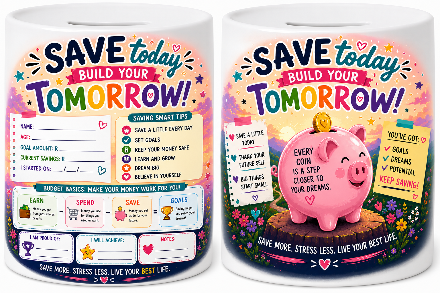 Dream Builder Piggy Bank with Personalizing Pen