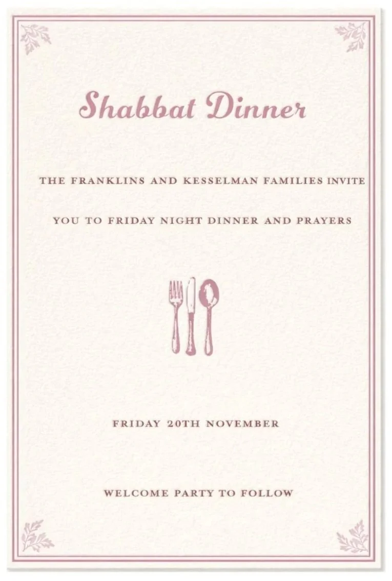 A London Shabbat Dinner