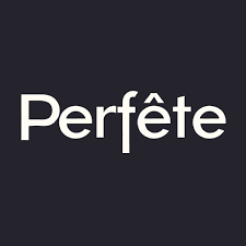 The word 'Perfète' written in white letters on a black background.