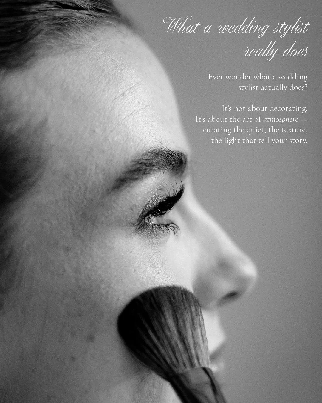 The Art of the In-Between 🥂

There&rsquo;s an art to atmosphere &mdash;
to the space between the movement and the memory.
That&rsquo;s where a wedding stylist lives.

We refine the micro &mdash; the heirloom glassware, the quiet rituals, the tone of