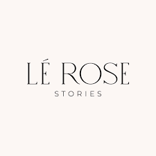 Logo for LÉ ROSE Stories with simple black text on white background.