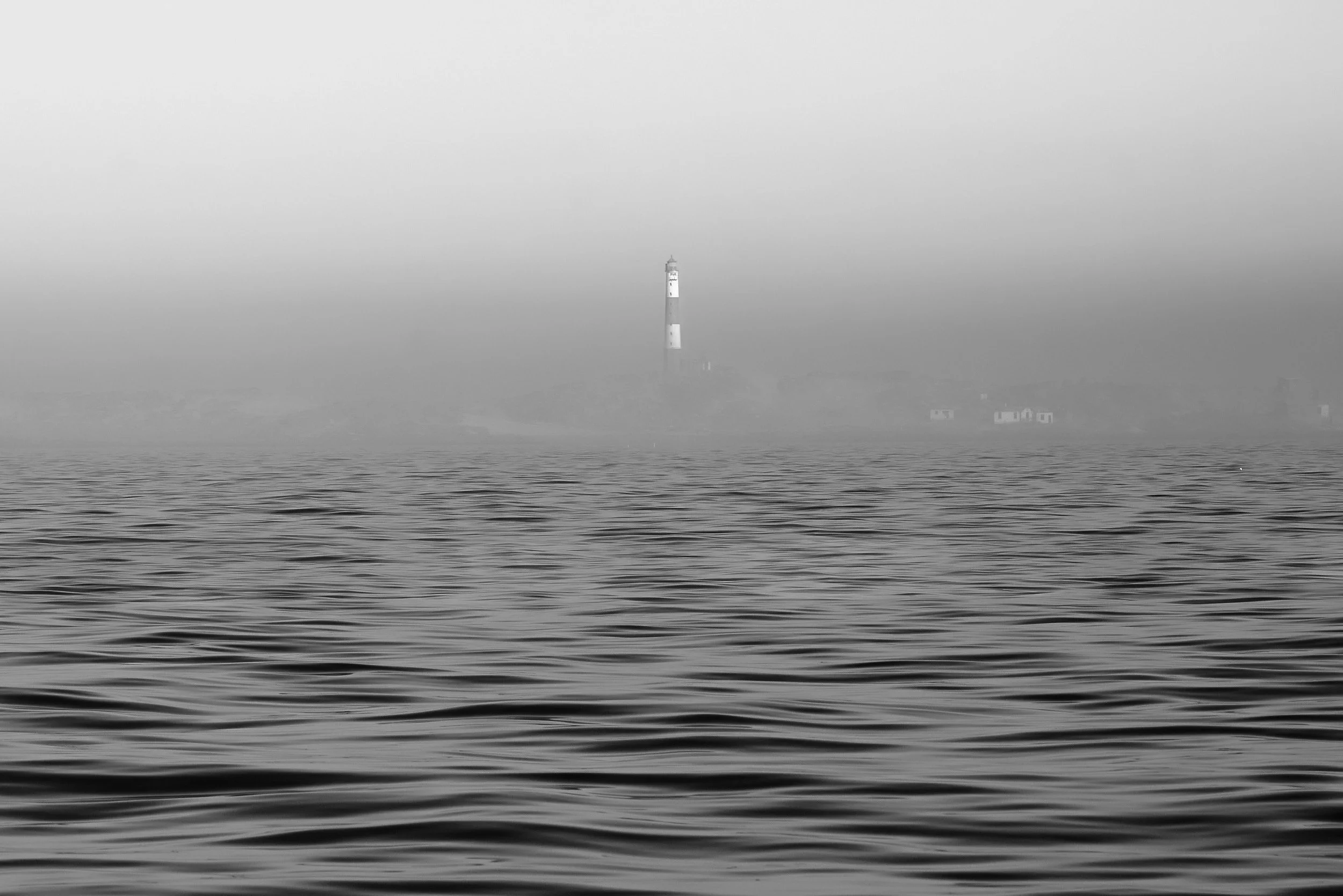Diaz Point Lighthouse on a hazy morning. Lüderitz, Namibia.