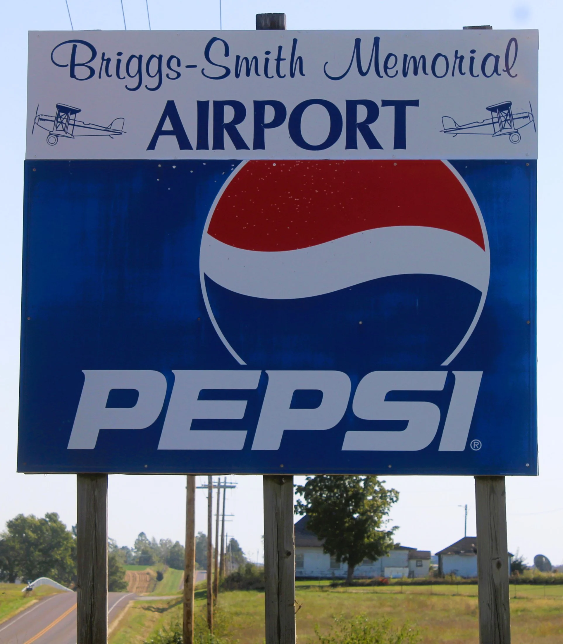Briggs Smith Memorial Airport Pepsi Sign