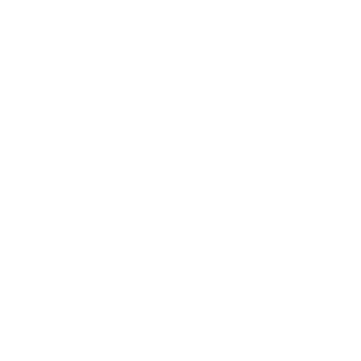 A black background with white geometric shapes resembling a stylized syringe or medical instrument.
