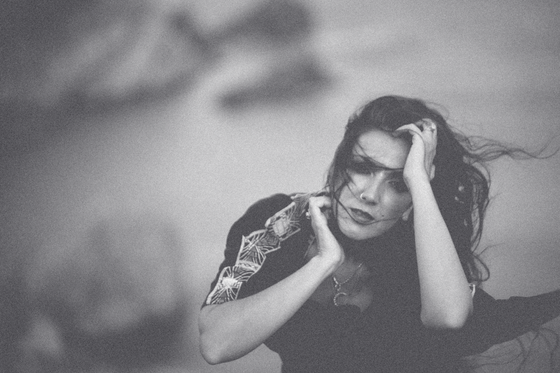 Solid black background