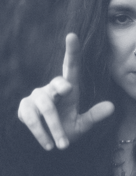 Solid dark blue textured surface.