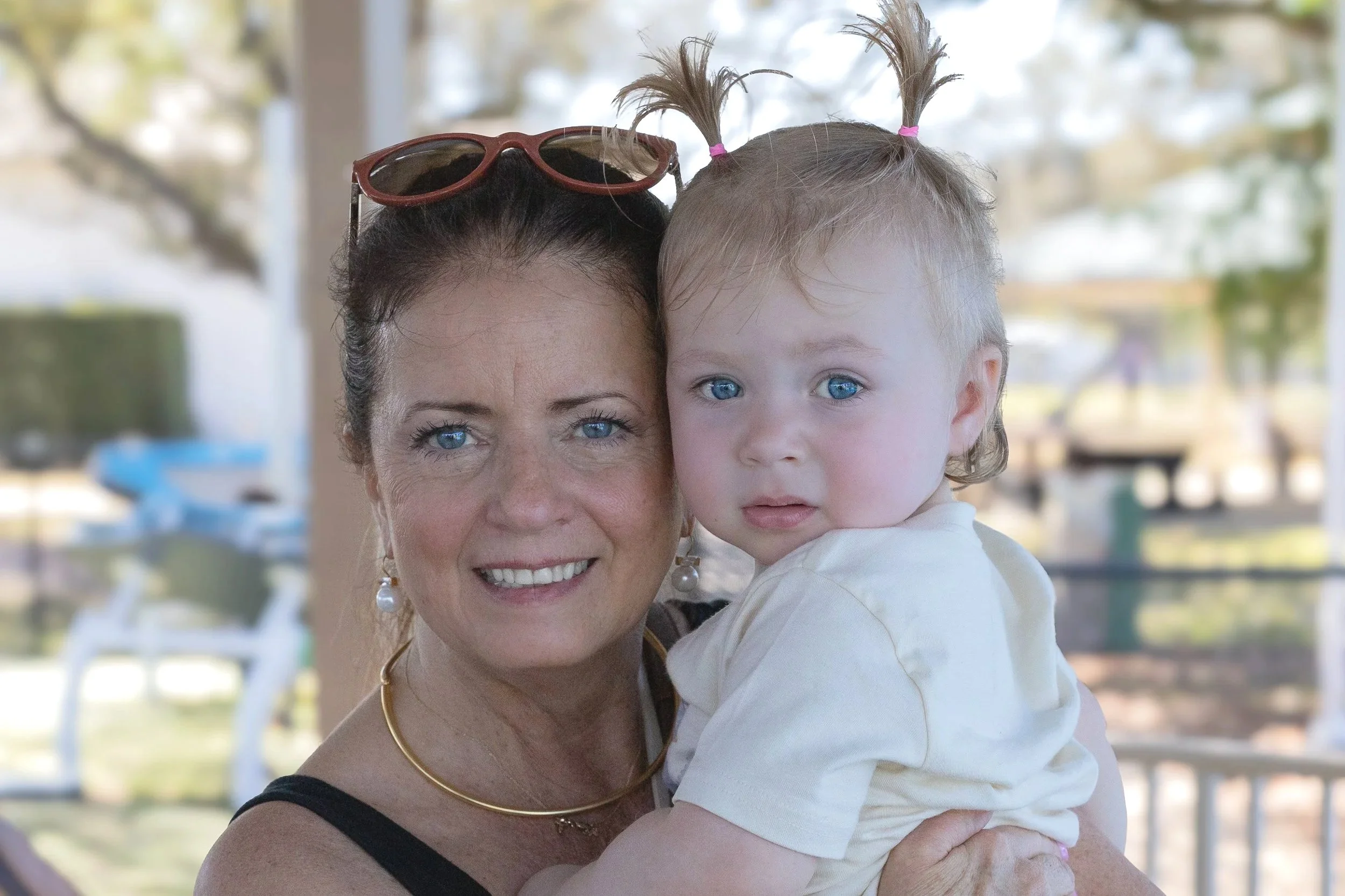 naples march island grandmother and grandchild