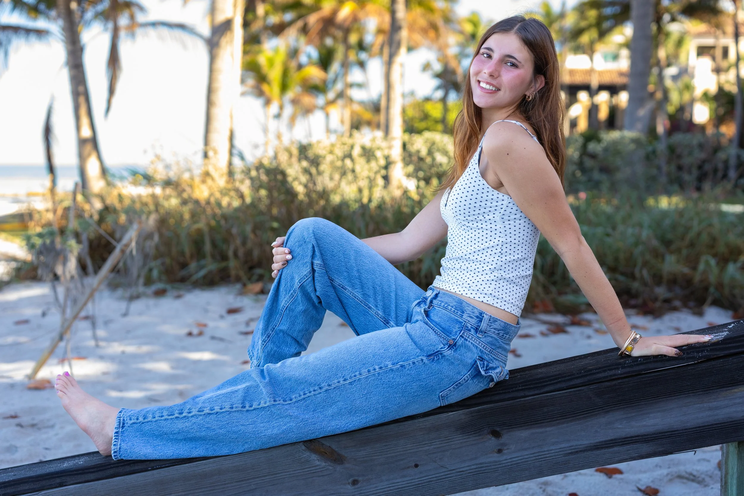 naples Marco Island girl senior photo session on the beach