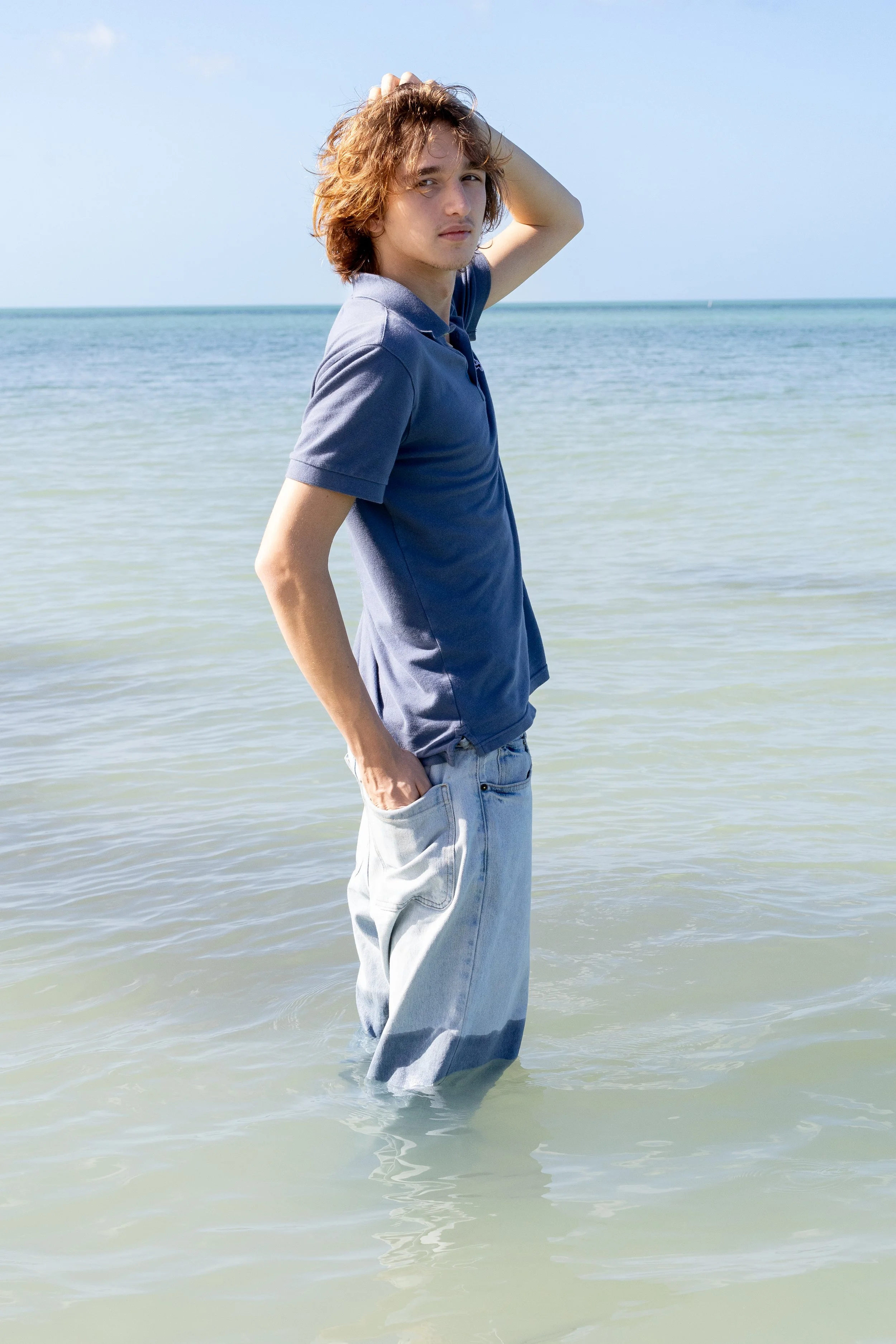 naples Marco Island male senior photo session on the beach