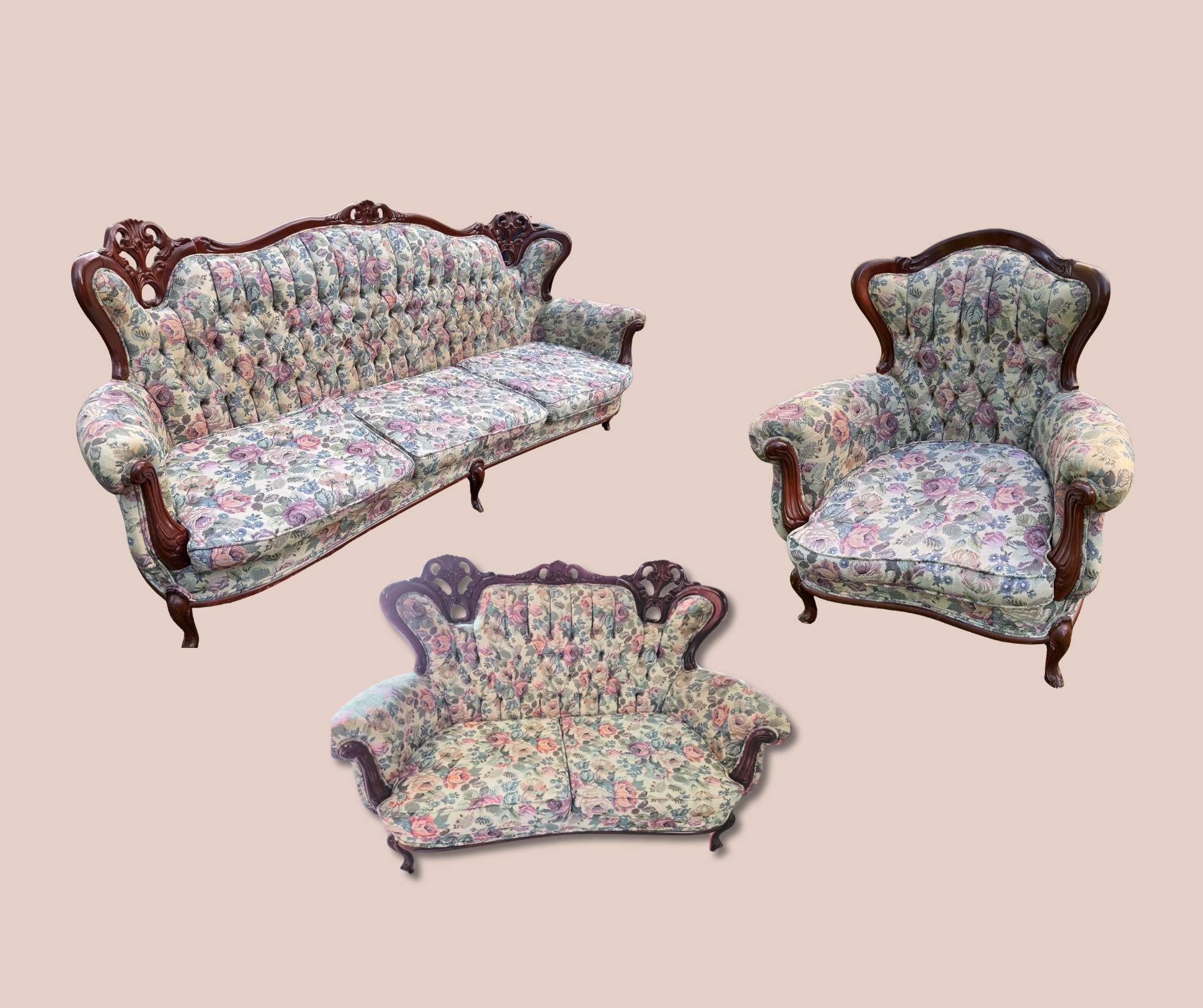 Vintage Floral Lounge Set