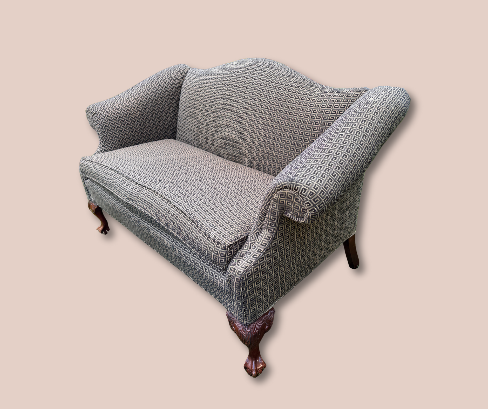 Geometric Patterned Loveseat