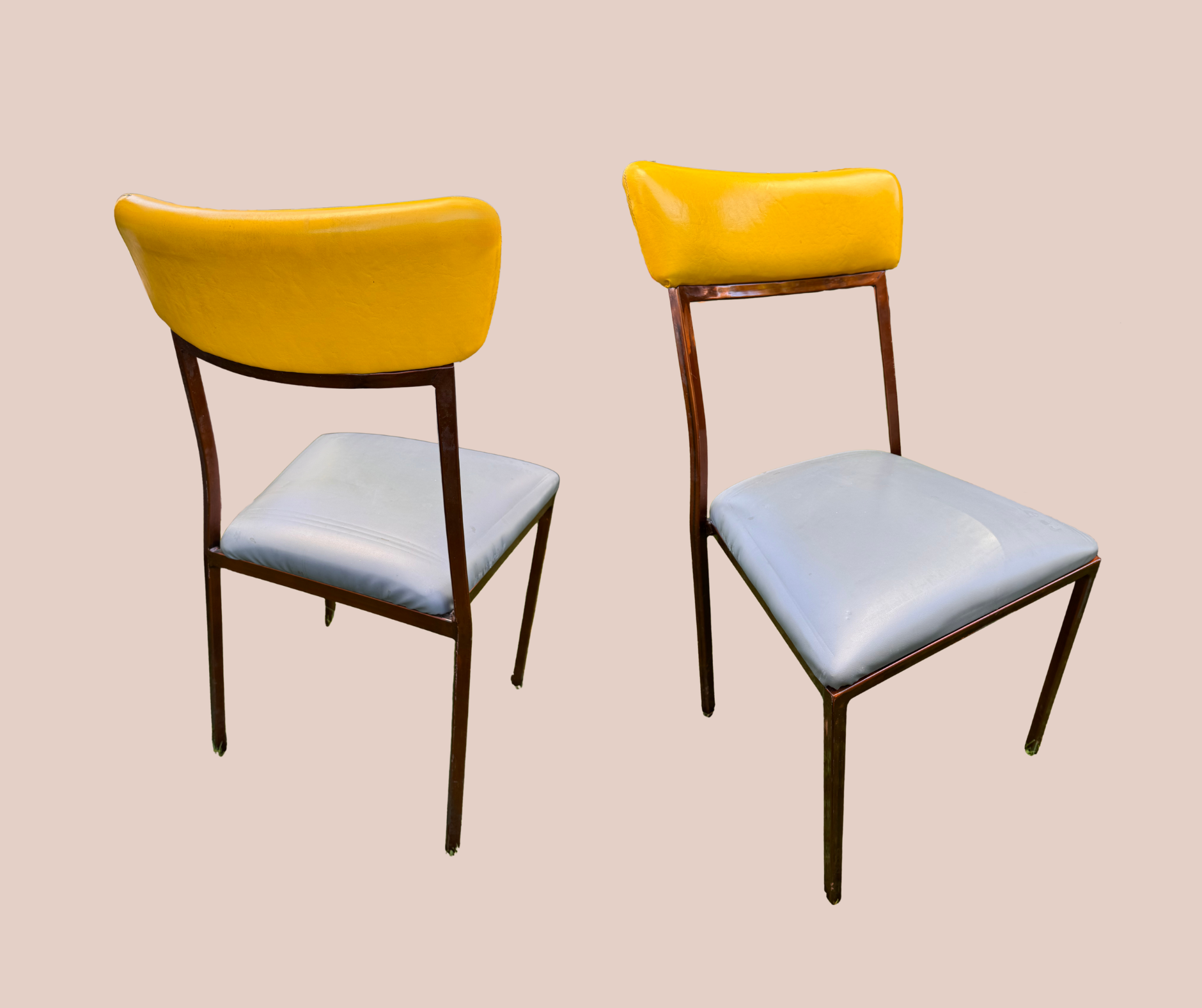 Blue & Yellow Restaurant Chair