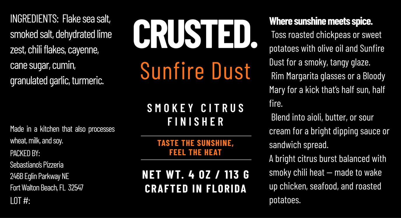 Full Sunfire Dust label