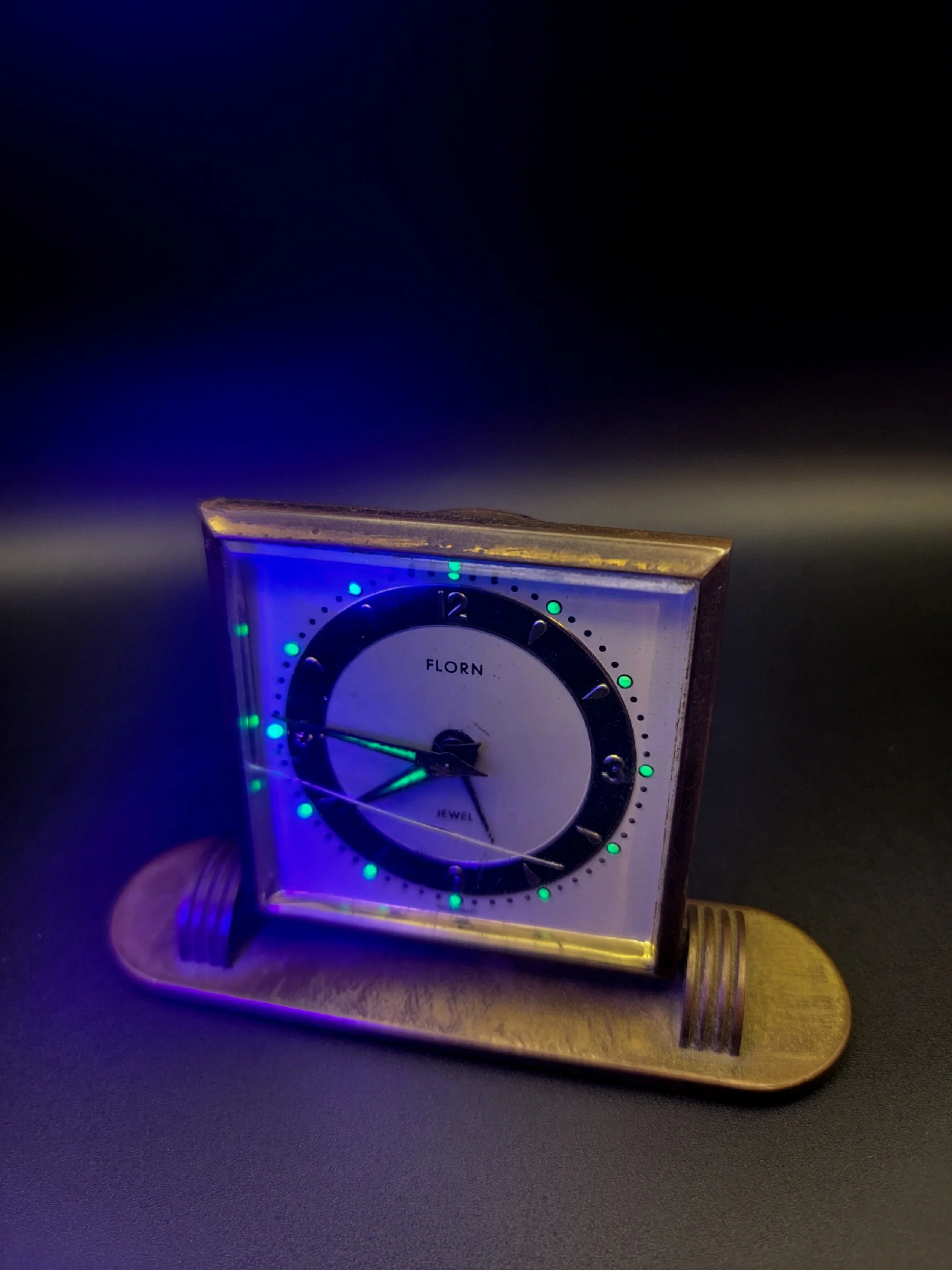 Vintage Florn Jewel Radium Clock