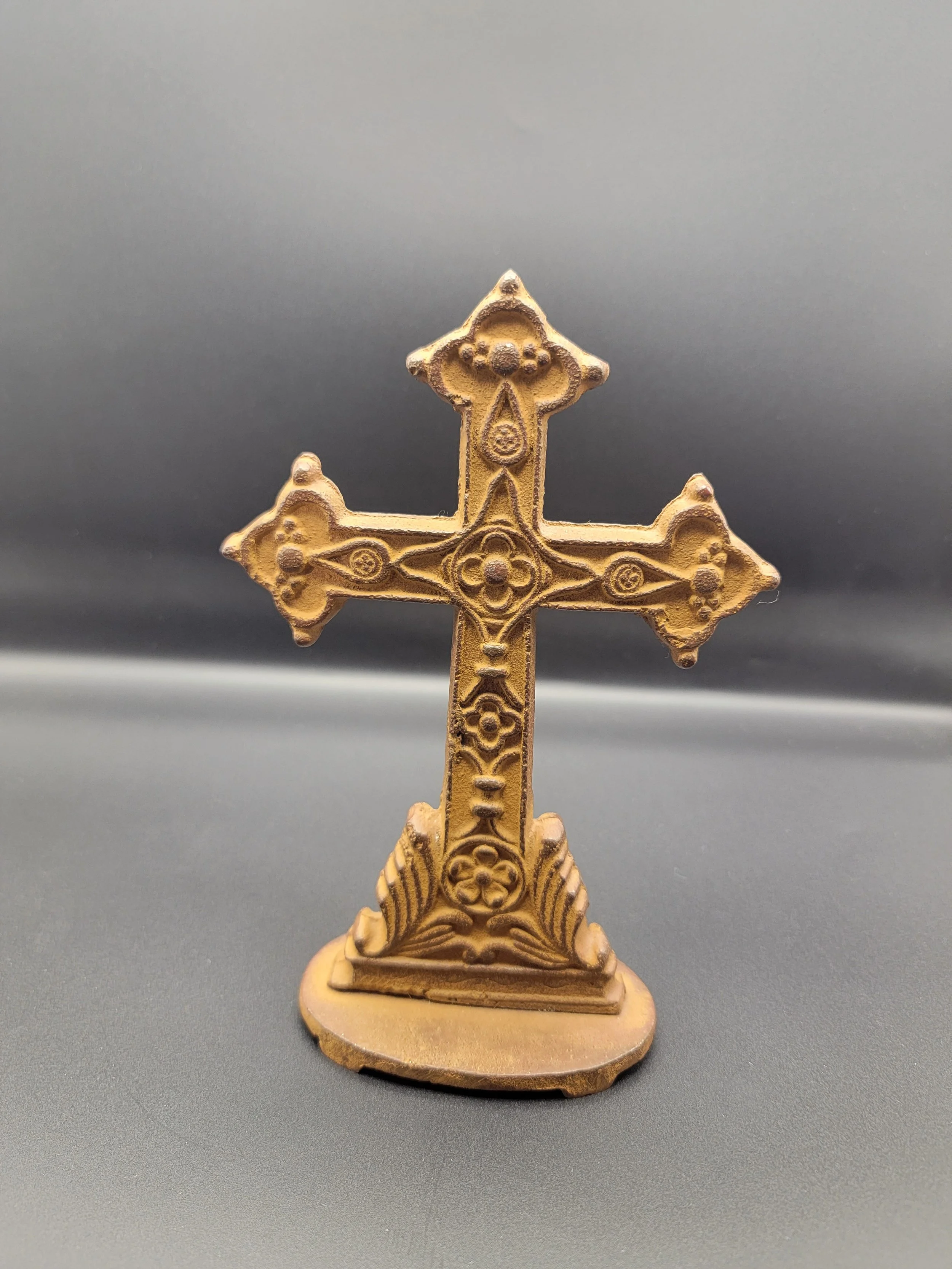 Decorative metal cross