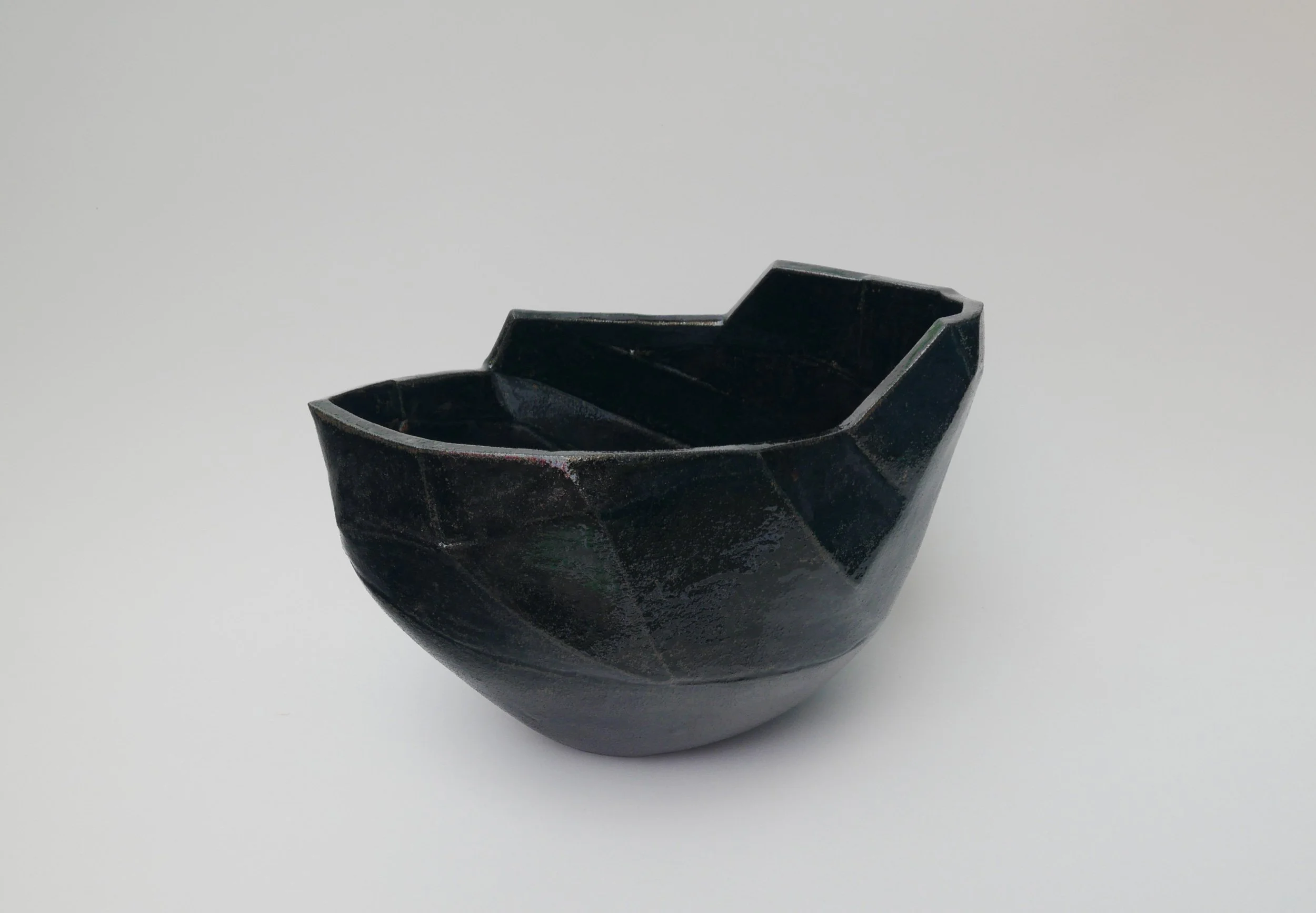 Facet 4. Stoneware. 24cm L x 16.5cm H x 16.5cm D.