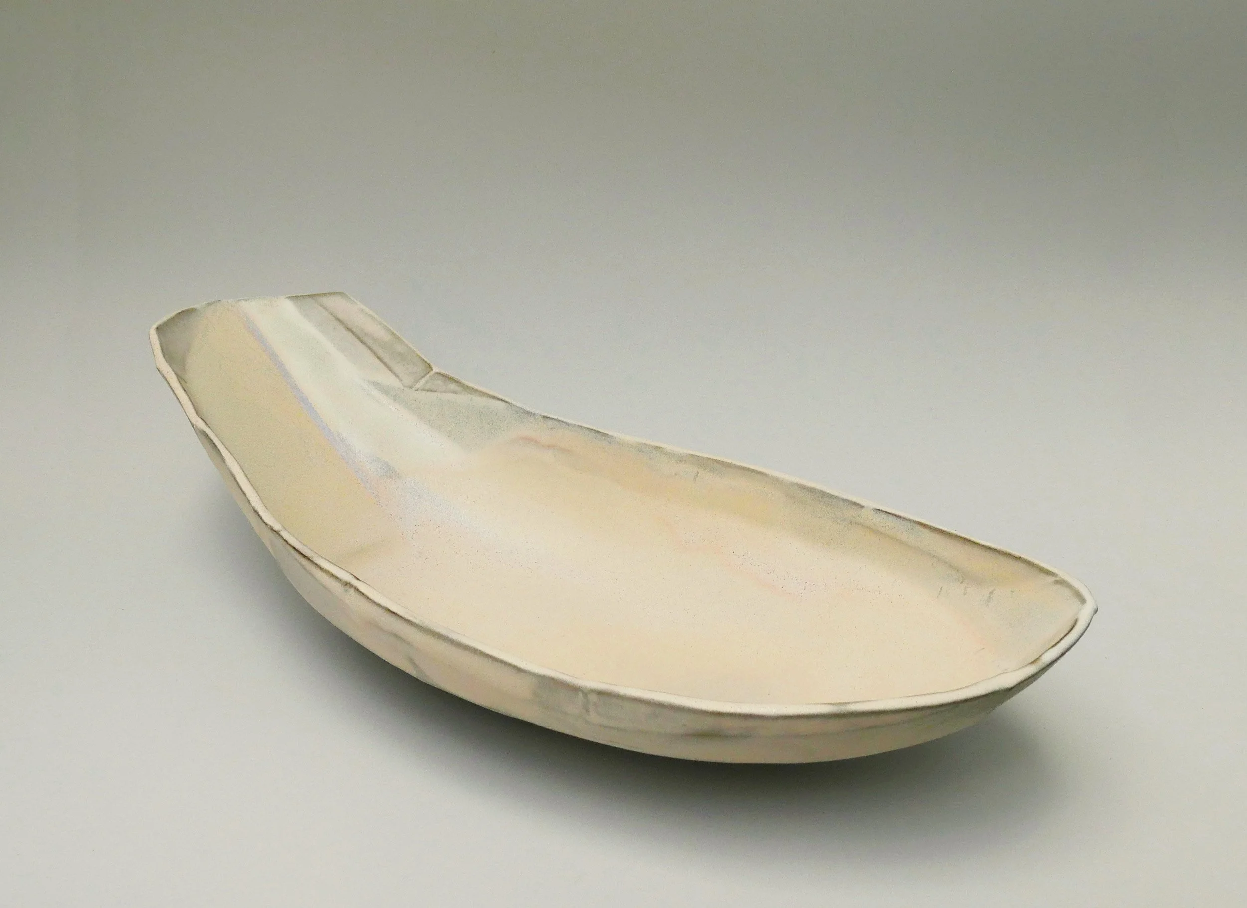 Facet Ladle 4. Stoneware. 43cm W x 10cm H x 18.5cm D.