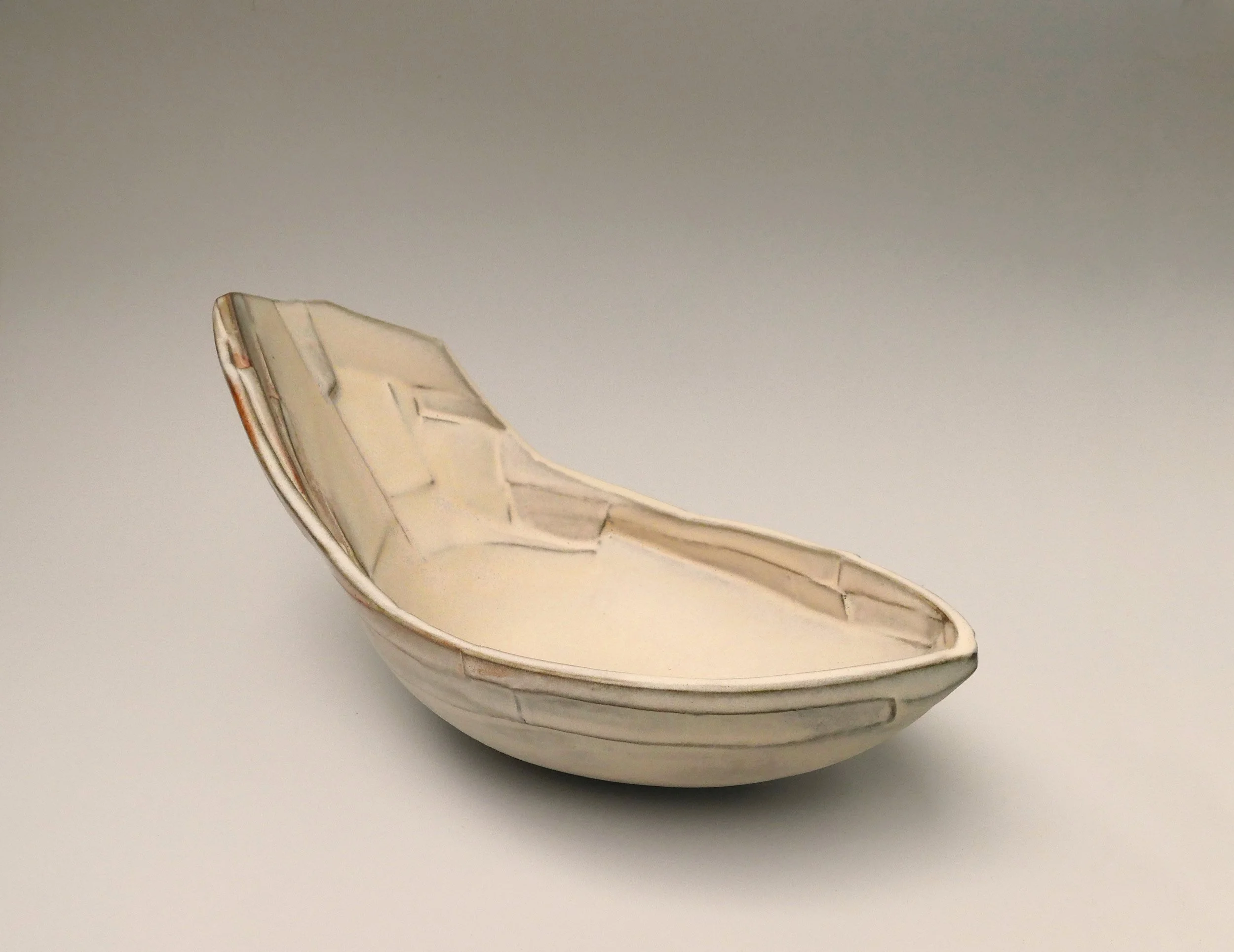 Facet Ladle 2. Stoneware. 28.5cm L x 13.5cm H x 15.5cm D