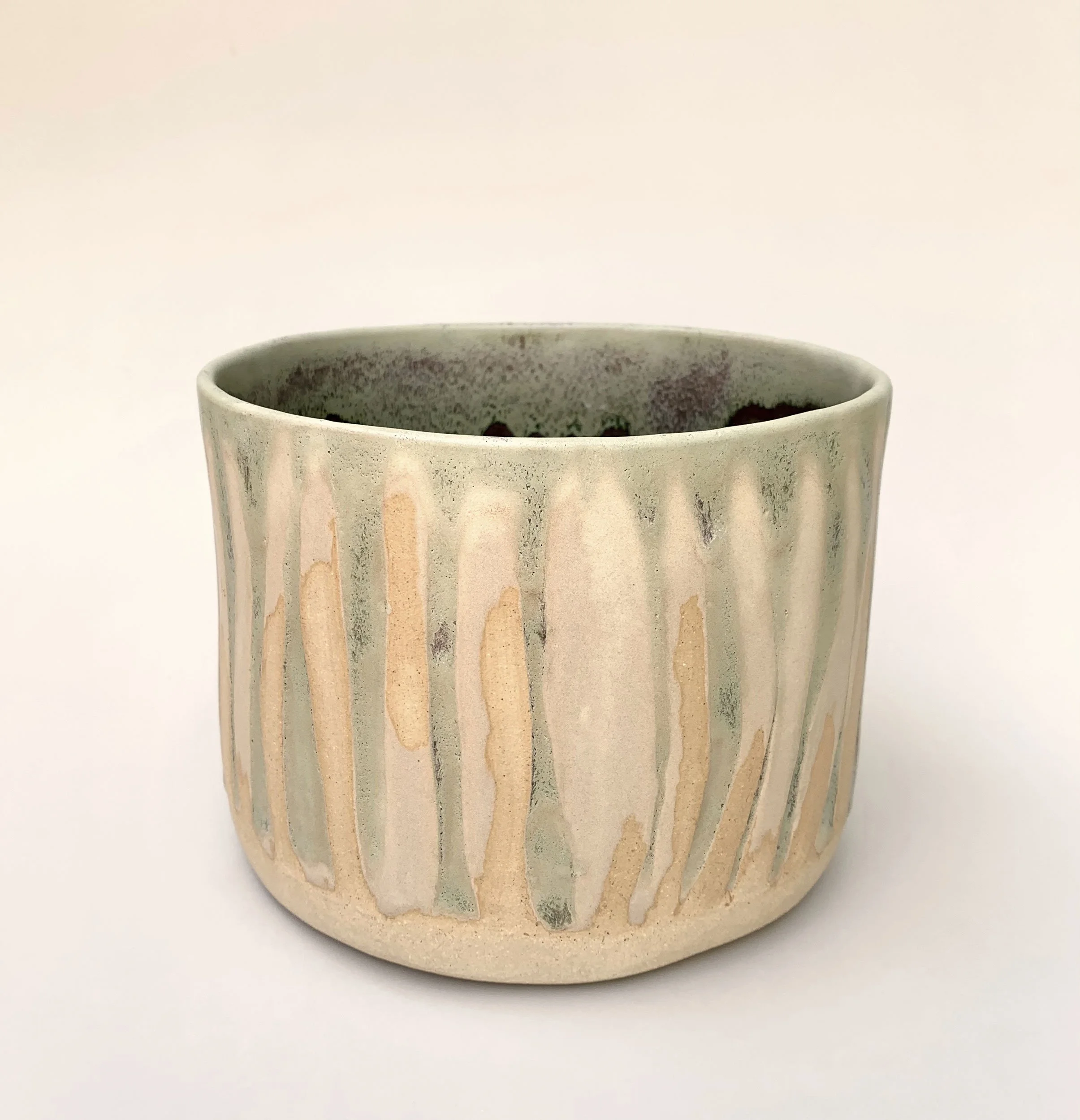 Oval Planter 6. Stoneware. 17cm W x 13.5cm H x 15cm D.