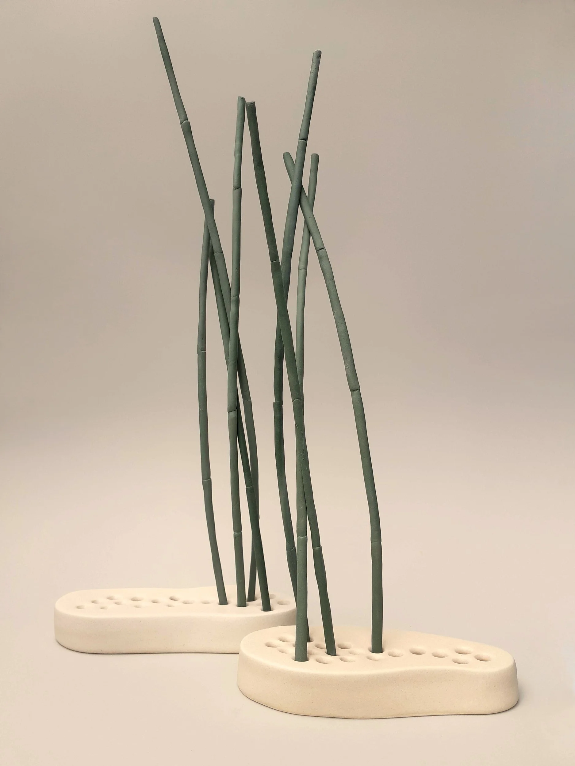 Bamboo Island. Stoneware and Porcelain. 33cm L x 46cm H x 15cm D