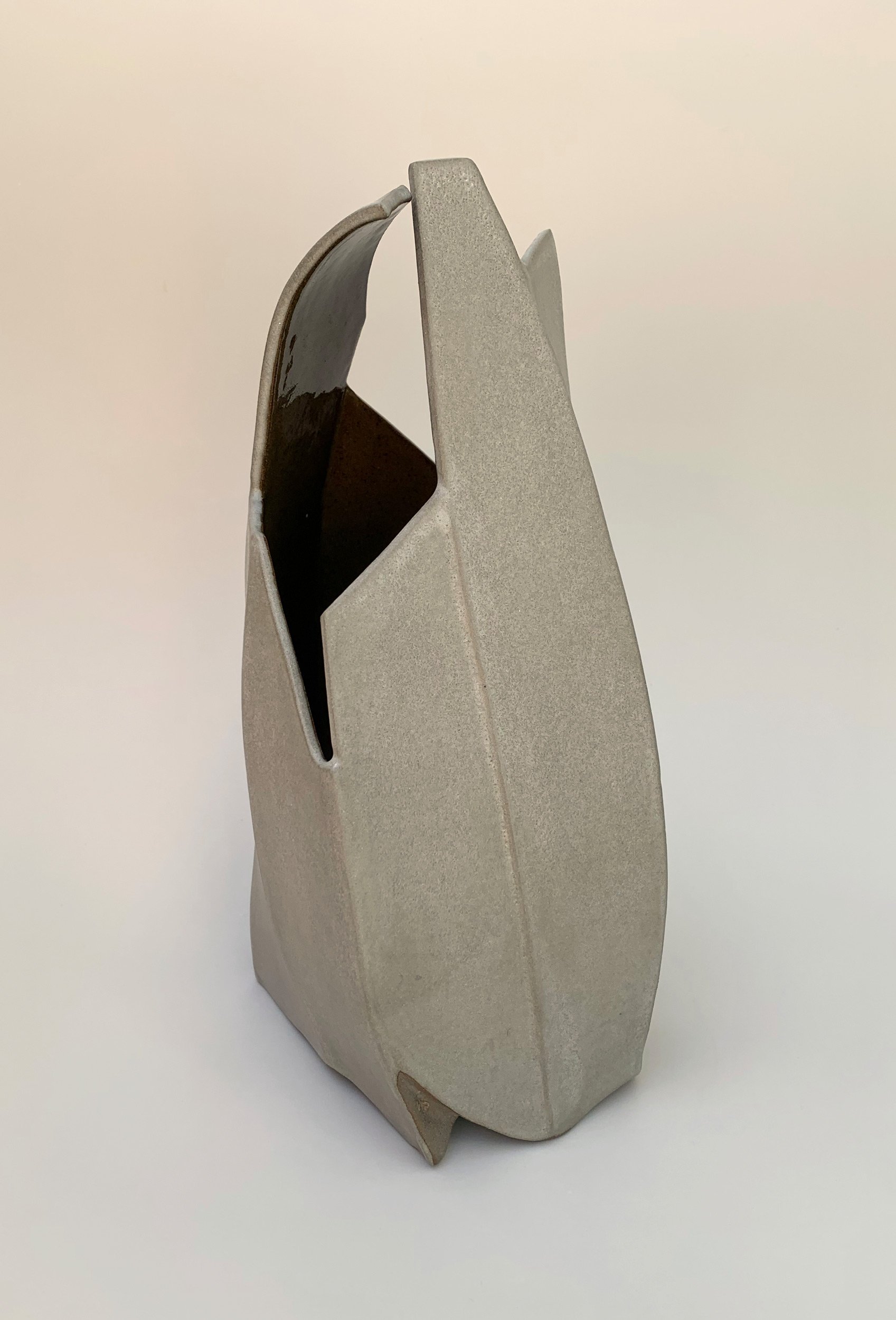 Facet Vertical 1. Stoneware. 28cm H x 15cm W x 13cm D