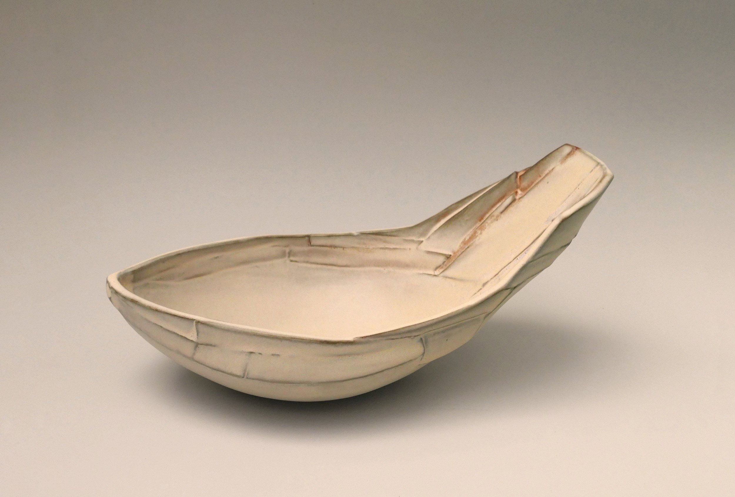 Facet Ladle 2. Stoneware. 28.5cm L x 13.5cm H x 15.5cm D